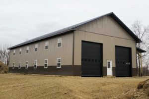 Windows in Metal Pole Barn