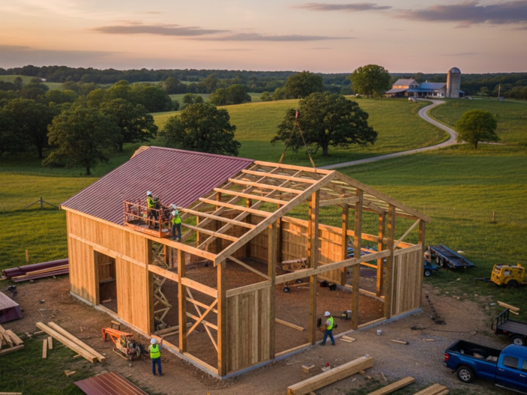 How Many Posts for a 30x40 Pole Barn? 17 30x40 pole barn 1