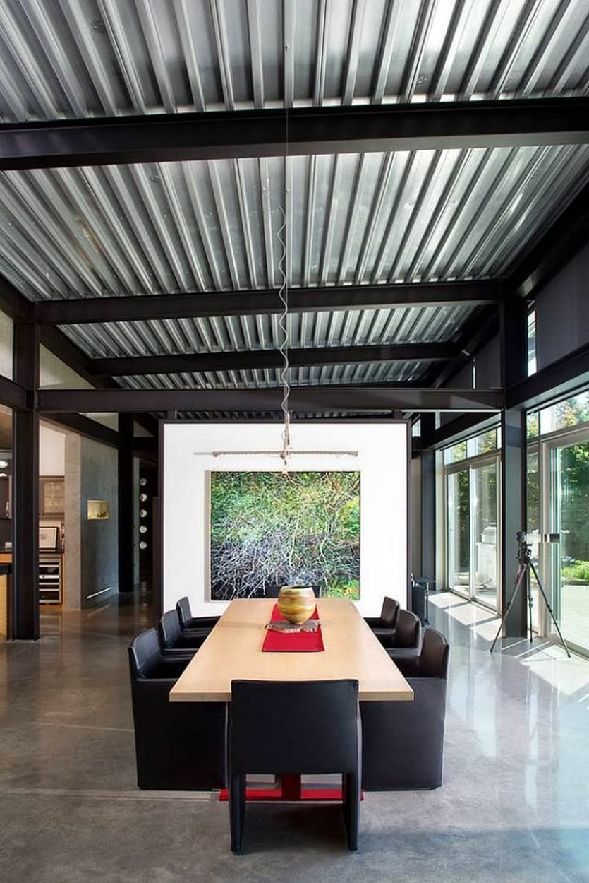 Metal Ceiling in pole barn