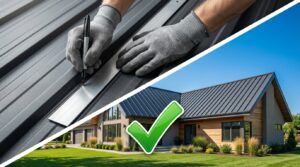 How to Cut Metal Roofing Panels 1 Measuring and Marking Metal Roofing Panels