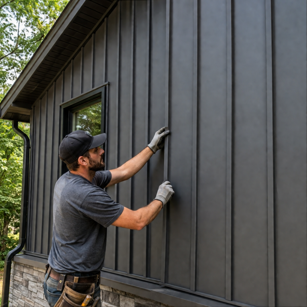 Board and Batten Metal Siding: What It Is & Where to Use It 5 board and batten metal siding