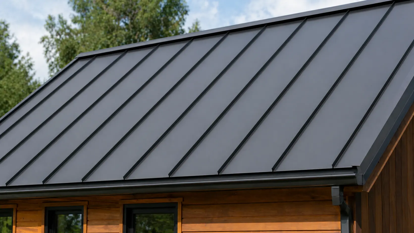 standing seam vs 5-rib panels side-by-side comparison